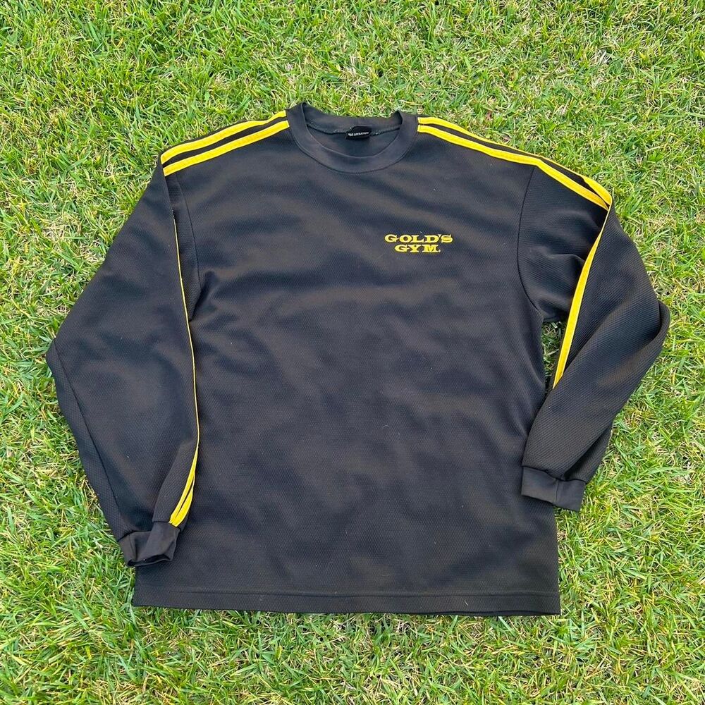 Gold’s Gym 2000s sweater vintage sleeve stripe mens size Xl